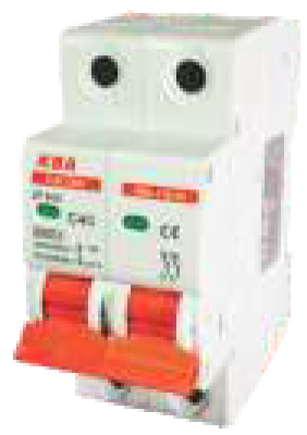 KBA-110-40 MCB 16A 2P 230-440VAC 4500 C Curve